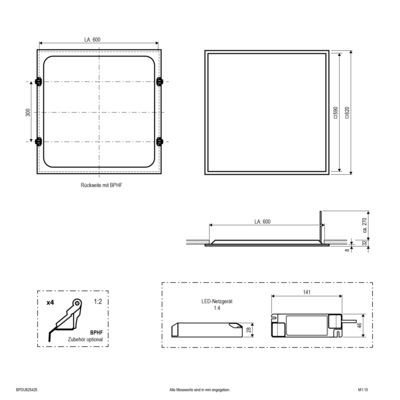 EVN Lichttechnik LED-Panel M625 BPDU625425