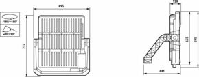Philips Lighting LED-Scheinwerfer 740, WB, DALI BVP528#8721103383228