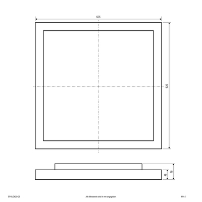 EVN Lichttechnik LED-Deckenanbaupanel EPSUD620125