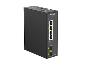 DLink Deutschland 6-Port Gigabit Switch mit 2 x SFP-Ports DIS-210G-06