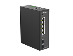 DLink Deutschland 6-Port Gigabit Switch mit 2 x SFP-Ports DIS-210G-06P