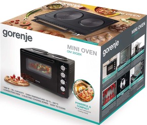 Gorenje Stand-Minibackofen 1600W,sw OM30GBX