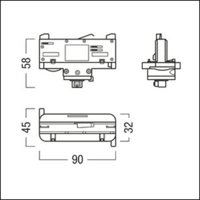 Zumtobel Group Pendeladapter weiß TRACK ADV #42200565