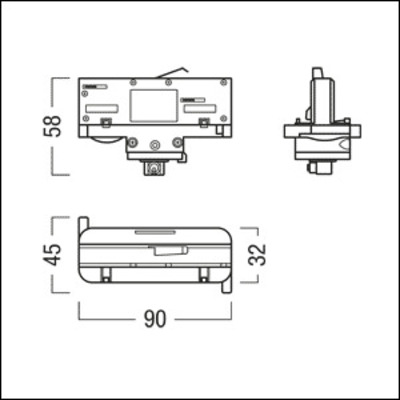 Zumtobel Group Pendeladapter schwarz TRACK BASI #42200610