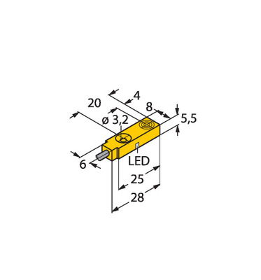 Turck Sensor induktiv NI3.5-Q5.5-AP6X