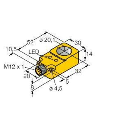 Turck Sensor induktiv BI20RQ14AP6X2H1141