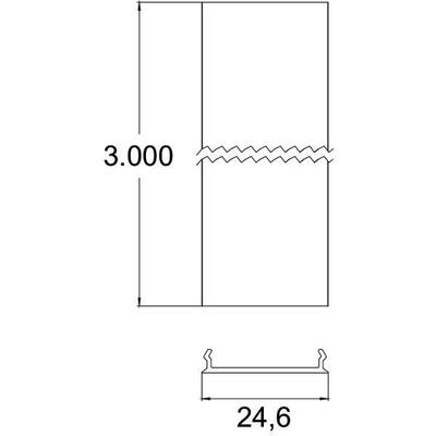 Brumberg Leuchten Blindabdeckung 3m, weiß 88487570