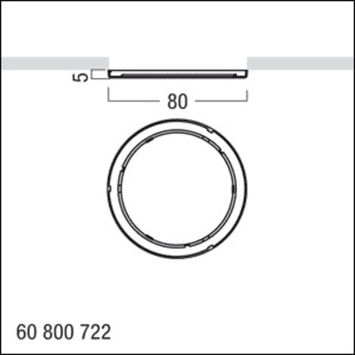 Zumtobel Group Leuchtenabdeckung ABD IP44 DIAMO D68#60800772