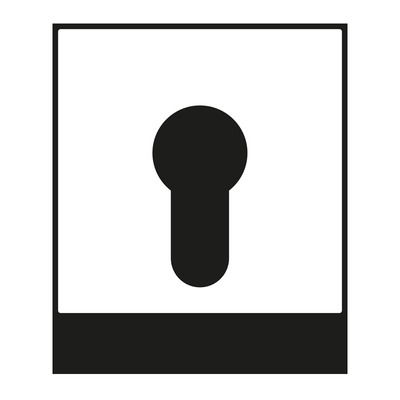 Jung Abdeckung aluminium für Schlüsselschalt. A 525 PL AL