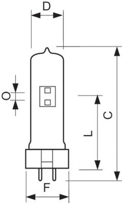 Philips Lighting Projektionslampe MSD 575 1CT/16