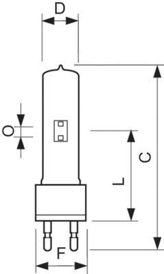 Philips Lighting Studiolampe MSR 1200/2 1CT/3