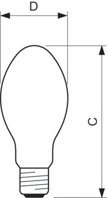 Philips Lighting Entladungslampe E27 SON 70W-I