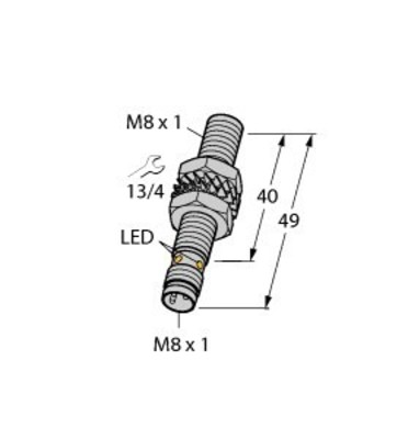 Turck Sensor induktiv BI1.5EG08AP6XV1131