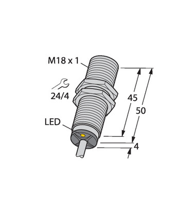 Turck Sensor induktiv BI8-M18-VN6X