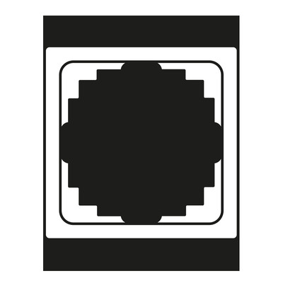 Jung Rahmen 1-fach weiß waage/senkrecht CD 581 K W