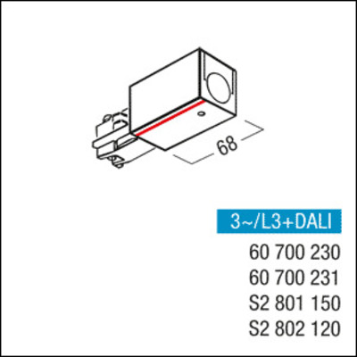 Zumtobel Group Anfangseinspeisung EINSP L WH L3+DALI #60700230