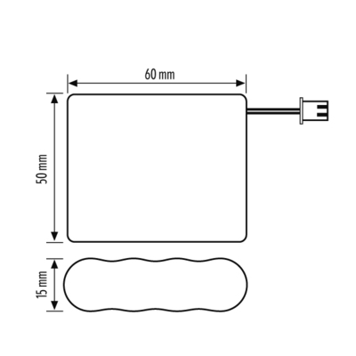 ESYLUX Ersatzakku SLALEDBAT.NiCd800mAh