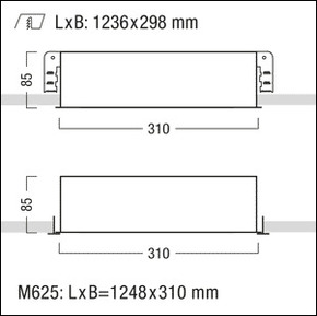 Zumtobel Group LED-Einbauleuchte 3600-830 M625LEVG KA MIREL-O NIV#42925662