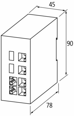 Murrelektronik Switch unmanaged, 8 Ports 58171
