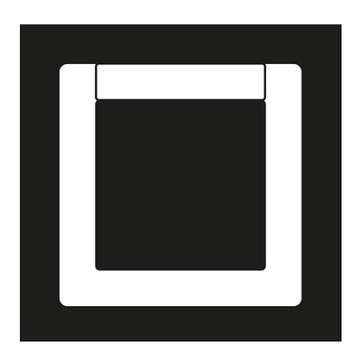 Jung Rahmen 1-fach alpinweiß waage/senkrecht ABAS 581 NA WW