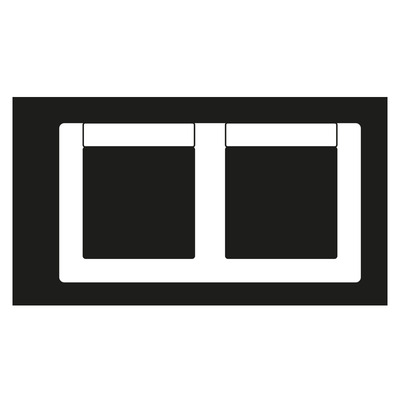 Jung Rahmen 2-fach weiß waagerecht ABAS 5820 NA