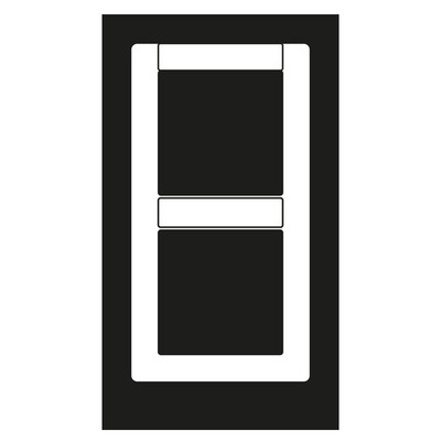 Jung Rahmen 2-fach weiß senkrecht ABAS 582 NA