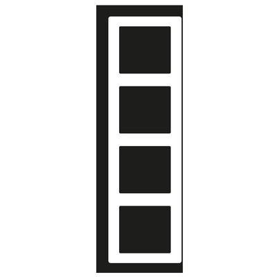 Jung Rahmen 4-fach gn waage/senkrecht AS 584 BF GN