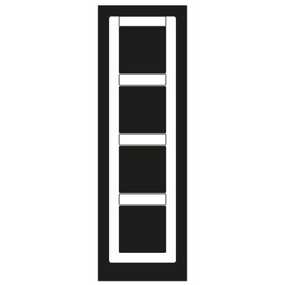 Jung Rahmen 4-fach weiß senkrecht AS 584 NA