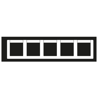 Jung Rahmen 5-fach weiß waagerecht AS 5850 NA