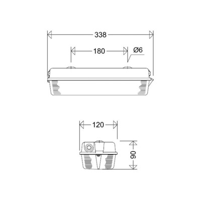 Schuch Licht LED-Notleuchte zentr.Versorgung 131 L02 W ZB