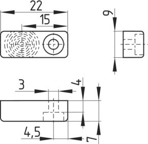 Schmersal Betätiger frontal kleine Bauform RST-U-2
