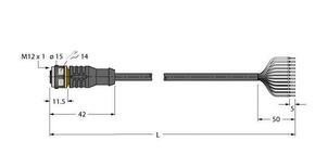 Turck Aktuator- u. Sensorleitung PVC RKC12T-10/TEL