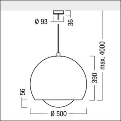 Zumtobel Group Pendelleuchte 500 1/23W TCG-SE CR SCON-S #60510021
