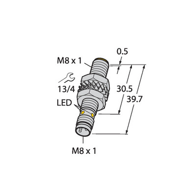 Turck Sensor induktiv BI2-M08-AP6X-V1131