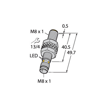 Turck Sensor induktiv BI2-M08E-AN6X-V1131