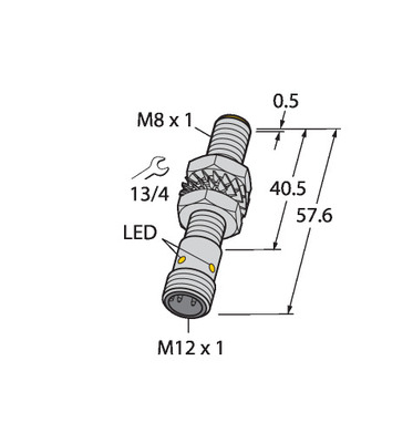 Turck Sensor induktiv BI2-M08E-VP6X-H1341
