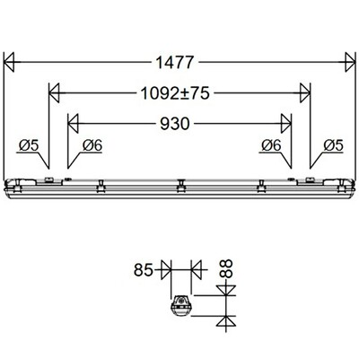 Schuch Licht LED-Notleuchte 1 h 4000K 167 15L34G2/1 MA