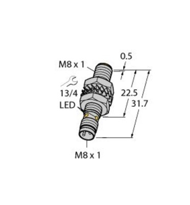 Turck Sensor induktiv BI2-M08K-AP6X-V1131