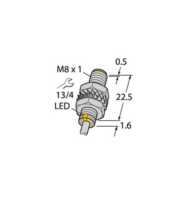 Turck Sensor induktiv BI2-M08K-VN6X 7M