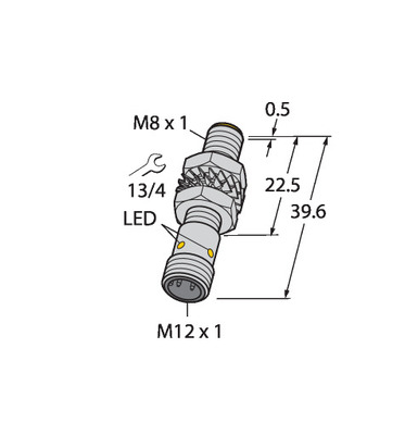Turck Sensor induktiv BI2-M08K-VN6X-H1341