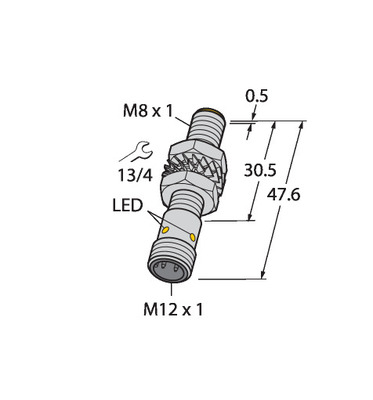 Turck Sensor induktiv BI2-M08-VN6X-H1341