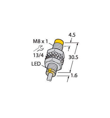 Turck Sensor induktiv NI3-M08-AP6X