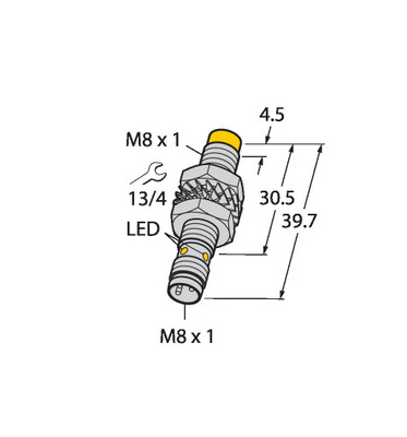 Turck Sensor induktiv NI3-M08-AP6X-V1131