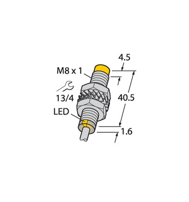 Turck Sensor induktiv NI3-M08E-AP6X