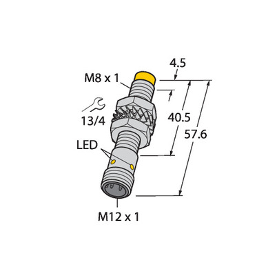 Turck Sensor induktiv NI3-M08E-VP6X-H1341