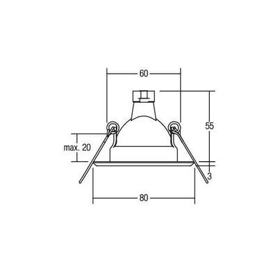 Brumberg Leuchten Einbaustrahler weiß 3202.07