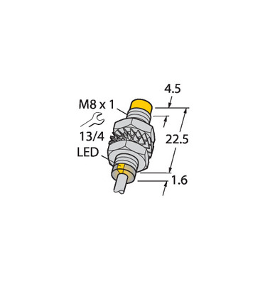 Turck Sensor induktiv NI3-M08K-AP6X