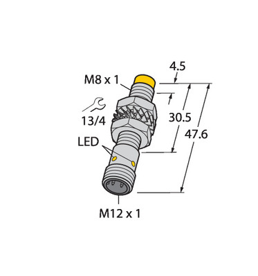 Turck Sensor induktiv NI3-M08-VP6X-H1341