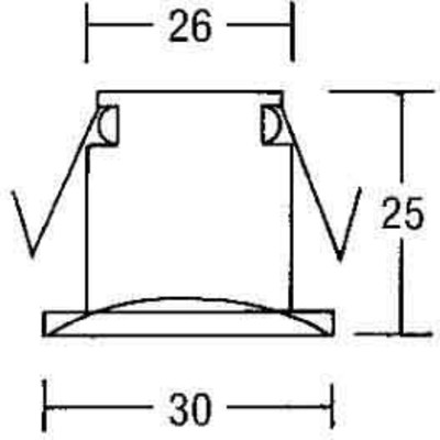 Brumberg Leuchten ND-Einbaulichtpunkte chrom Sterne 00203002