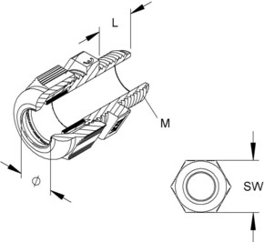 Kleinhuis IPON-Kabelverschraubung M32, f.Kabel 14-25 1234ML3201
